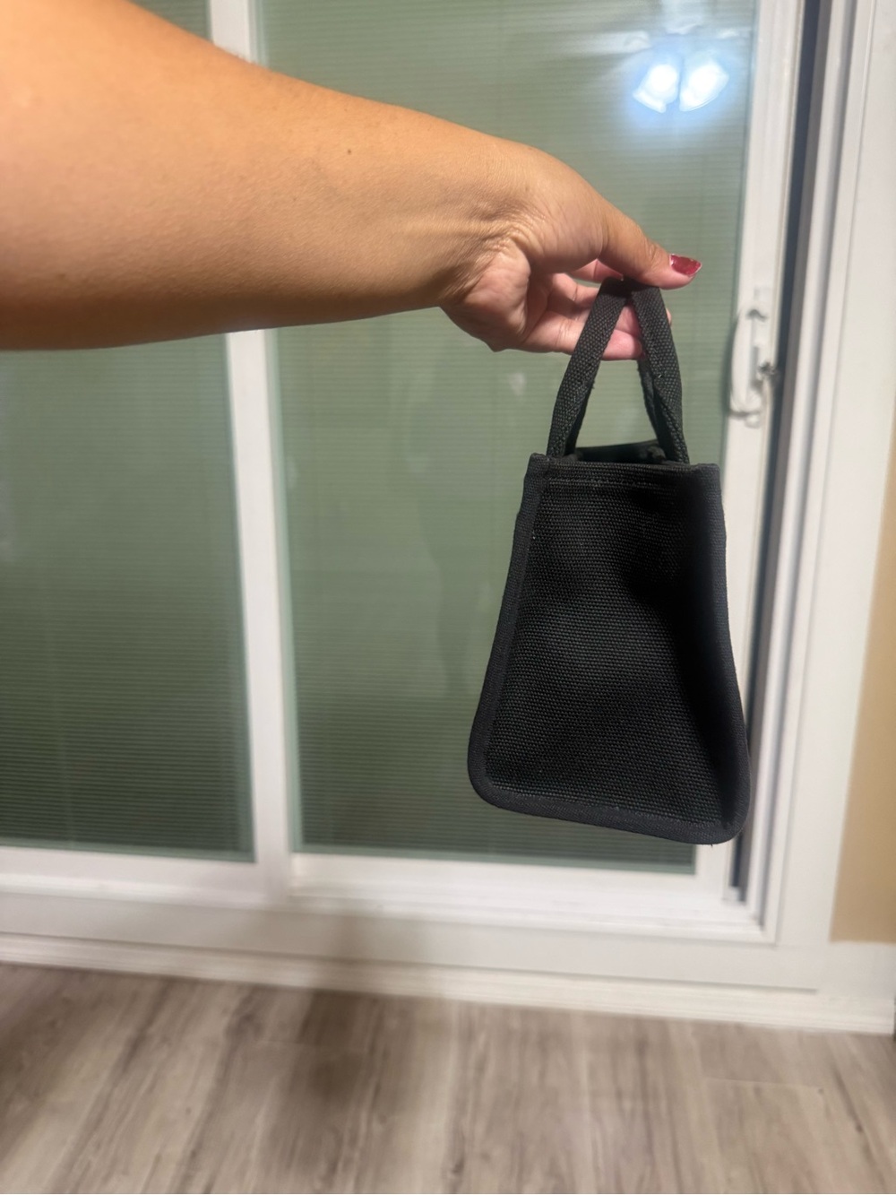 Coach New York Black Canvas Mini Tote with Gold Logo - Picture 6 of 8